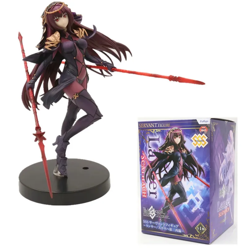 

20cm Anime Fate Grand Order Lancer Scathach Action Figure PVC Toys Collection Model Doll Gift