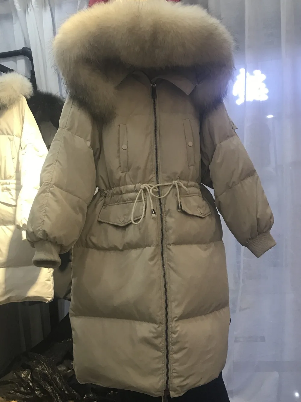 Women Winter Parkas Loose Padded Long Jackets Winter Coat Women Adjustable Waist Outwear Jackets Female 2018 New Clothing CH769 (3)