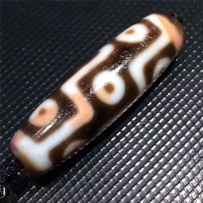 

180903-2 Natural Tibetan Dzi Beads Stone 9 eyes Powerful Amulet Collectible Real Tibet Beads High Qaulity