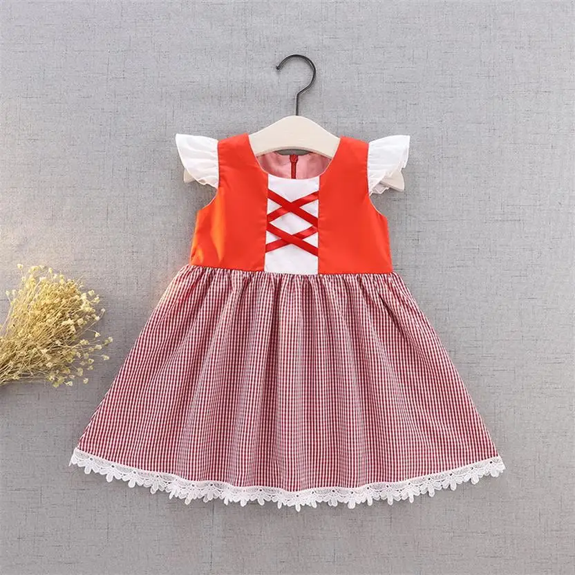 94-15-Cartoon Kids Princess Dresses for Girl