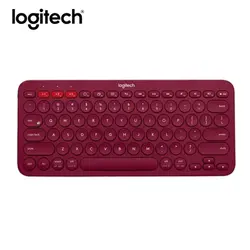 Logitech K380 клавиатуре Bluetooth Оригинальный tastiera нескольких устройств свет клавир мини Беспроводной клавиатура для телефона Pad PC teclado