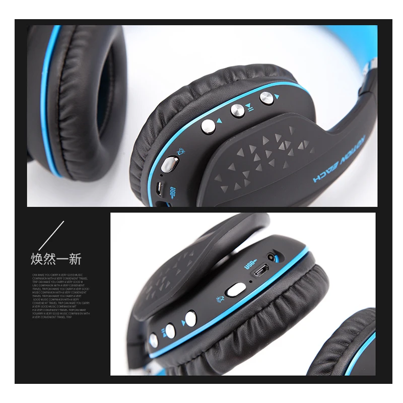 KOTION каждый Bluetooth наушники складные беспроводные глубокий бас стерео PS4 игровая