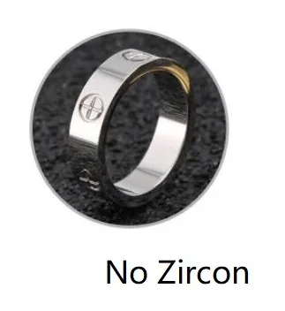 2022 Cross Stainless Steel Zircon Ring With Stone For Woman Girl For Men Couple Ring Wedding Ring 