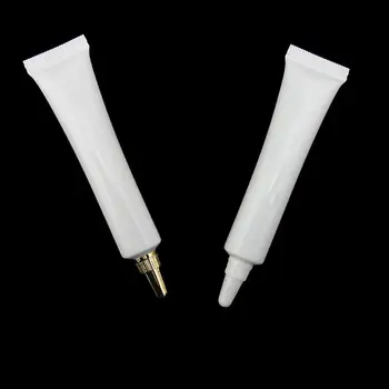 

free shipping 10ml/10g white cosmetics hoses,eye cream/essence fluid repackaging hose.