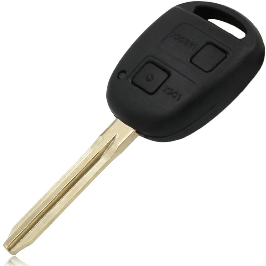 2 кнопки дистанционного ключа ключ дистанционного управления Автозапуск 315/433 МГц 4C/4D67 чип для Toyota Camry Prado Corolla с TOY43 необработанное лезвие