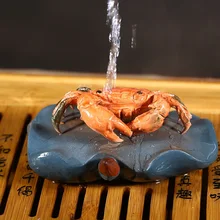 Yixing Натуральный Необработанный металлический пурпурный глиняный чай Pet обесцвечивание Краб чай лоток украшения ремесла цветы для дома, сада горшок сувениры с декоративными украшениями