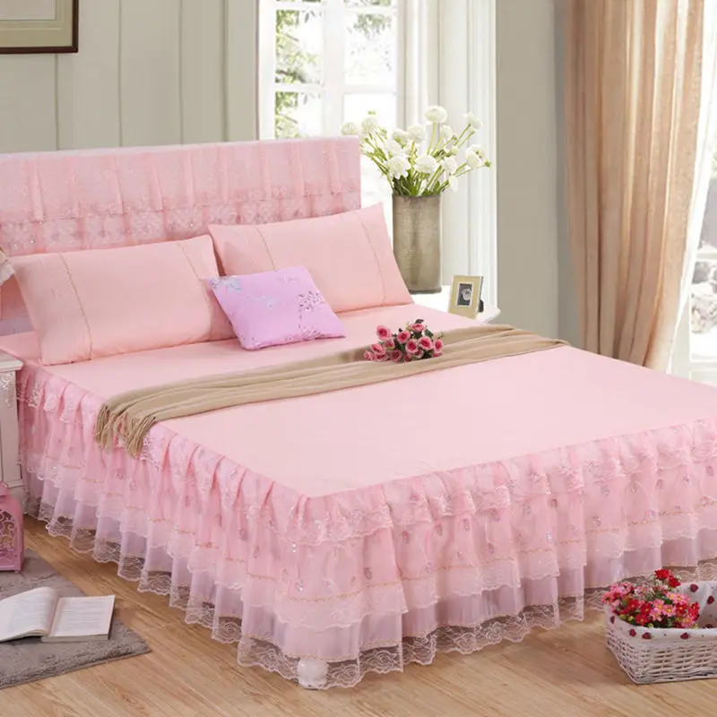 

Bed skirt Bedcover Fashion flowers colourful Fitted Sheet Cover pillow case Bedspread Bedroom Home Textile Skirt Bedspread #sw