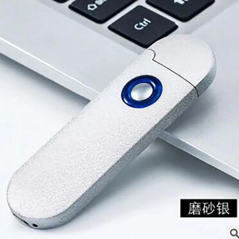 5 USB Зажигалка электронная Вольфрамовая турбозажигалка перезаряжаемая ветрозащитная Зажигалка для курения лазерный металлический красочный переключатель - Цвет: 5