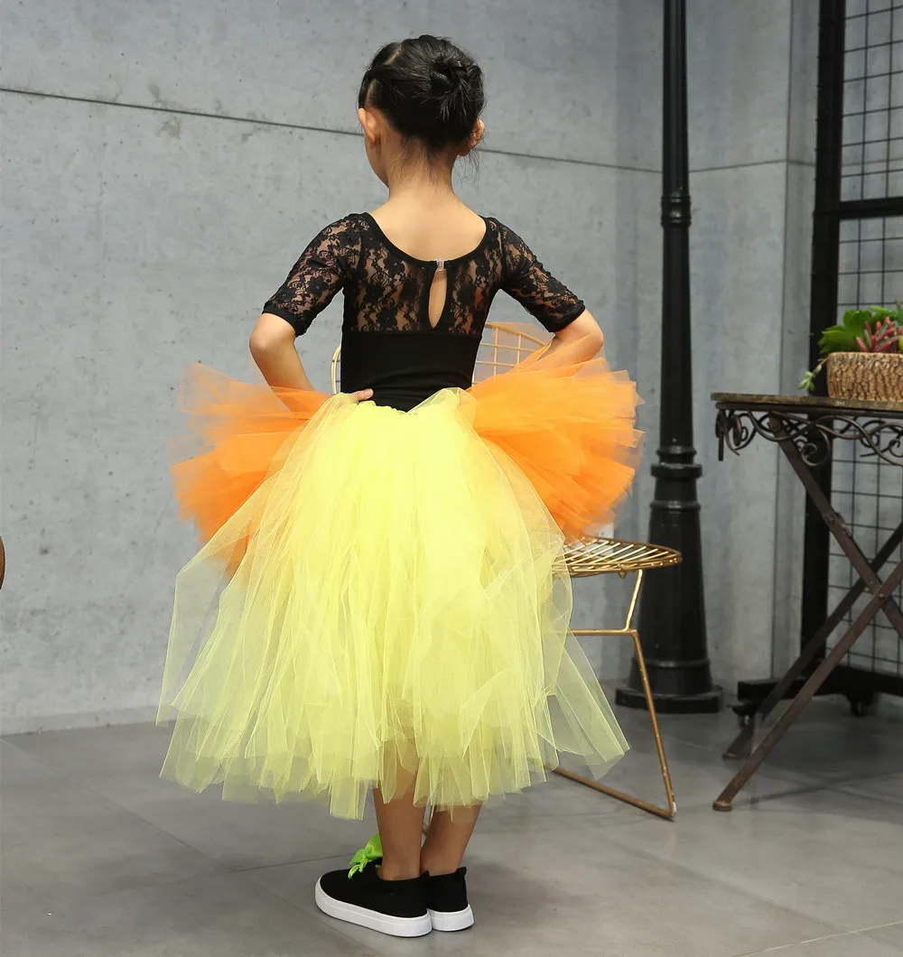 Юбка-пачка для маленьких девочек пышная детская балетная Pettiskirts Шлейфом Тюль принцесса юбки для девочек для детей День рождения танец пачка