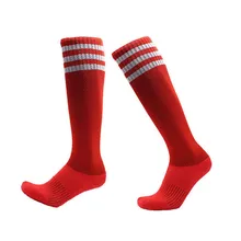 Носки для футбола длинные осенние и зимние спортивные носки противоскользящие мужские и женские хлопковые впитывающие пот длинные футбольные носки прямые 3 pai