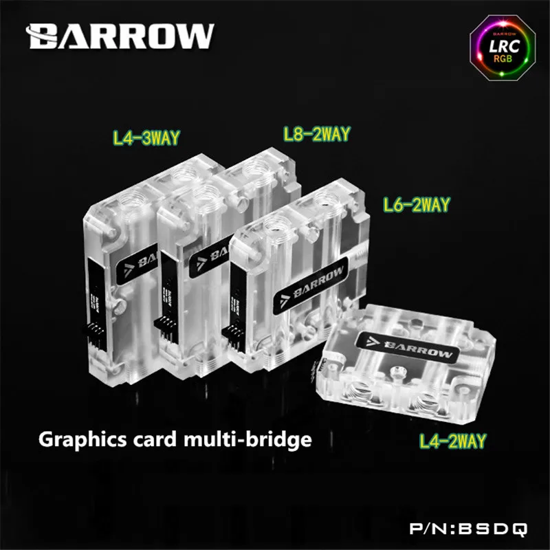 Barrow graphics card multi - card multi - card upper water bridge SLI built-in RGB unmarried motherhood in barrow