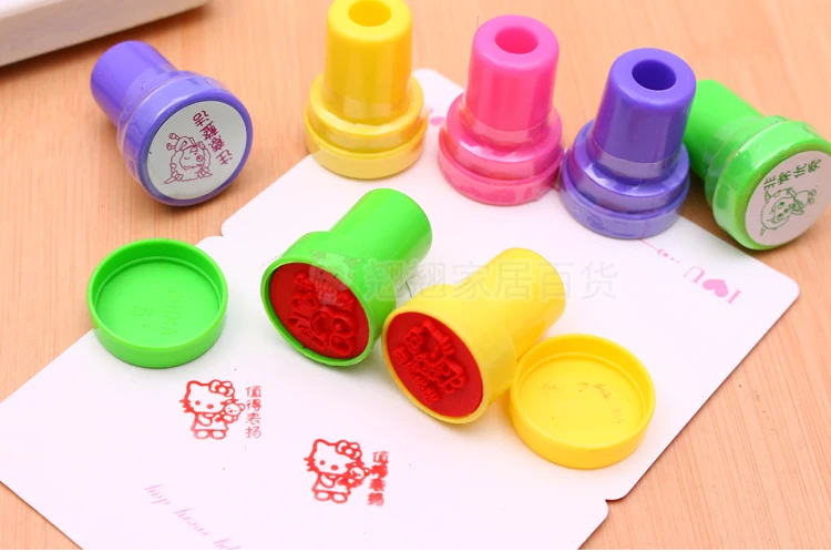 1 шт. детская печать мультяшная милая маленькая для учителя уплотнение