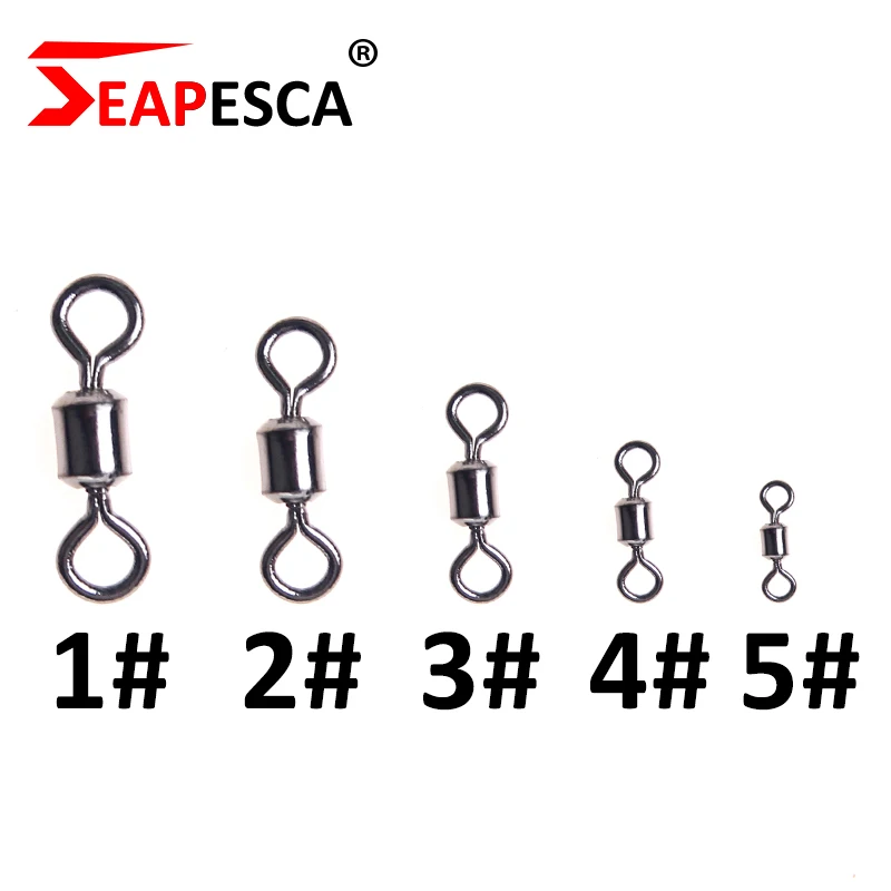 

SEAPESCA 20pcs/lot Ball Bearing Swivel Solid Rings Connector High Tensile Strength Sturdy Stainless Steel Fishing Tackle YA154