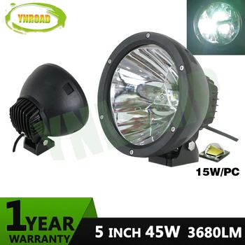 

YNROAD 5inch 45W Led work light Fog Light spot beam IP67 led driving light for 4WD SUV ATV 3680LM