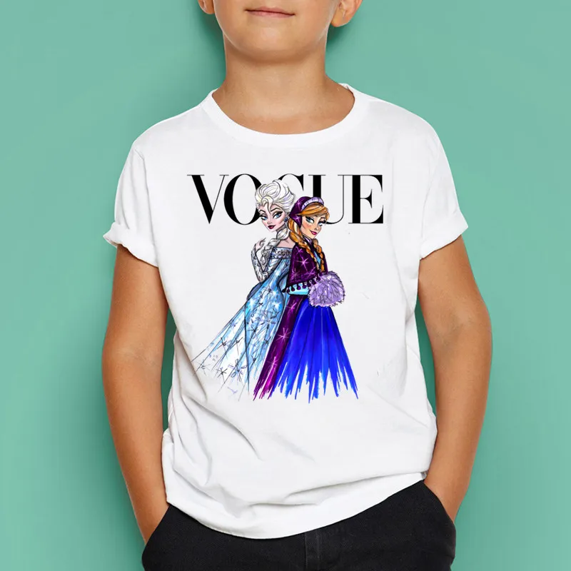 

Boys/Girls VOGUE Princess Fashion Short Sleeve T Shirt Active Children's "European And American Style Gift