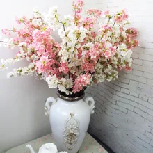 Высокое качество японские вишни искусственные шелковые цветы домашний отель торговый центр Свадебные украшения цветы фотостудия реквизит