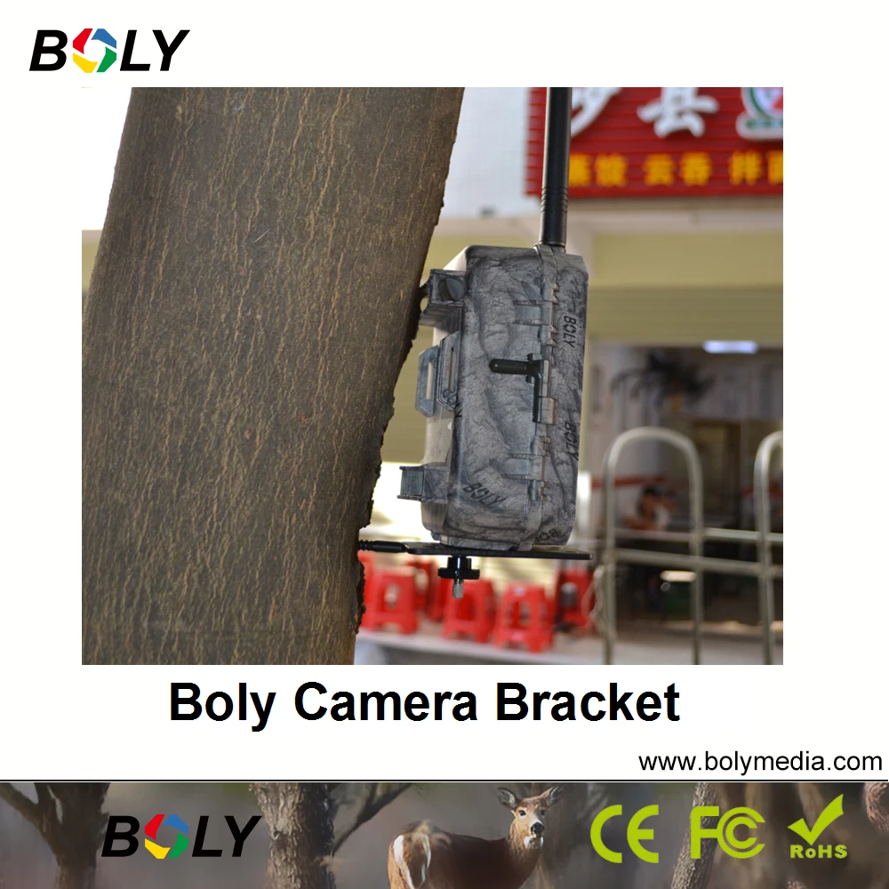 Hunting Cameras Accessories BolyGuard Scoutguard Boly Universal Mounts 3 Pieces Of Brackets Brands Fixed To Trees Or Woods trail camera mount