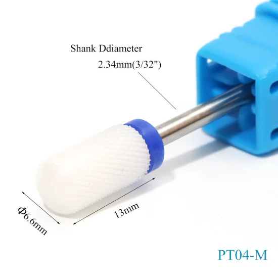 16 типов керамических сверл для удаления кутикулы, сверла для ногтей, роторные электрические фрезы, фрезы для маникюра, педикюра, пилка для ногтей, TRCHPT01-07 - Цвет: PT04-M