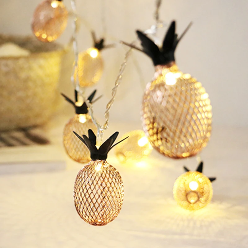 3M Pineapple Christmas LED Light String Fairy Garland Wire Light Warm