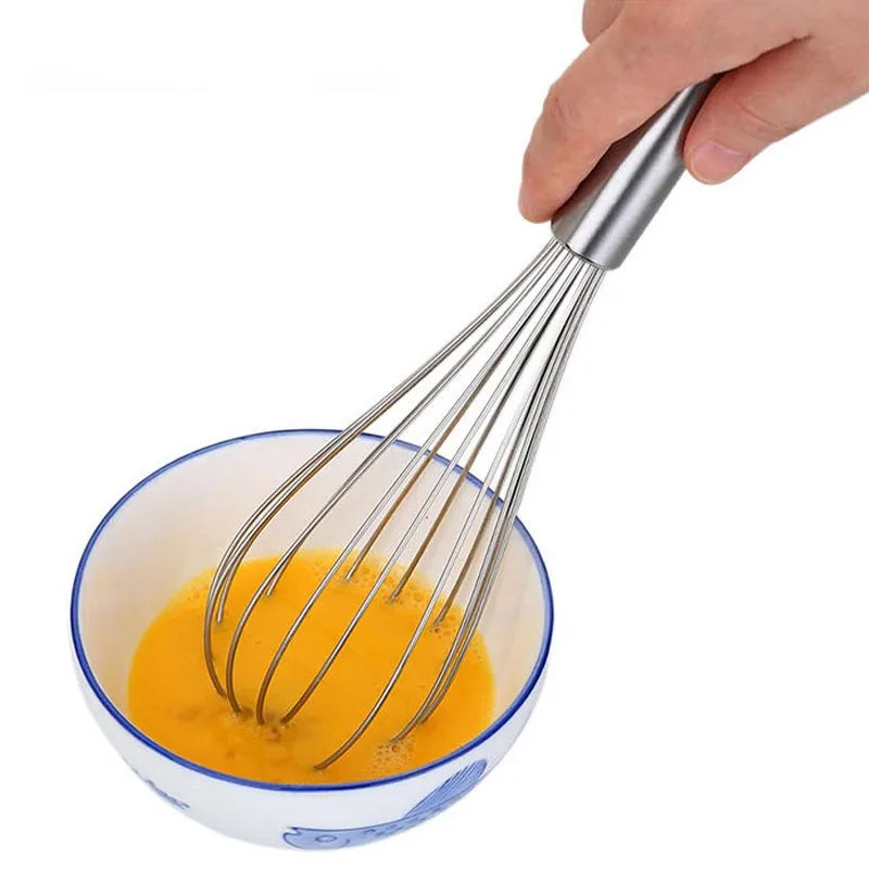

2019 New Arrival Egg Beaters Stainless Steel Handle Egg Stirring Mixing Beater Whisk Kitchen Eggs Culinary Utensil