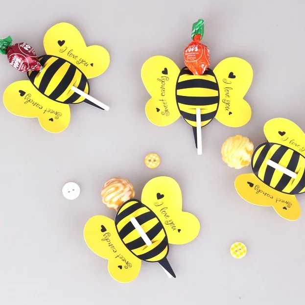 25 шт. чехол для леденца с пчелами|packaging design|packaging christmaspackaging gift |