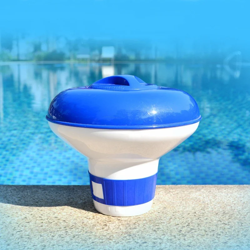 Pполезный диспенсер для бассейна P большой бассейн хлор диспенсер для плавания синие аксессуары плавающий