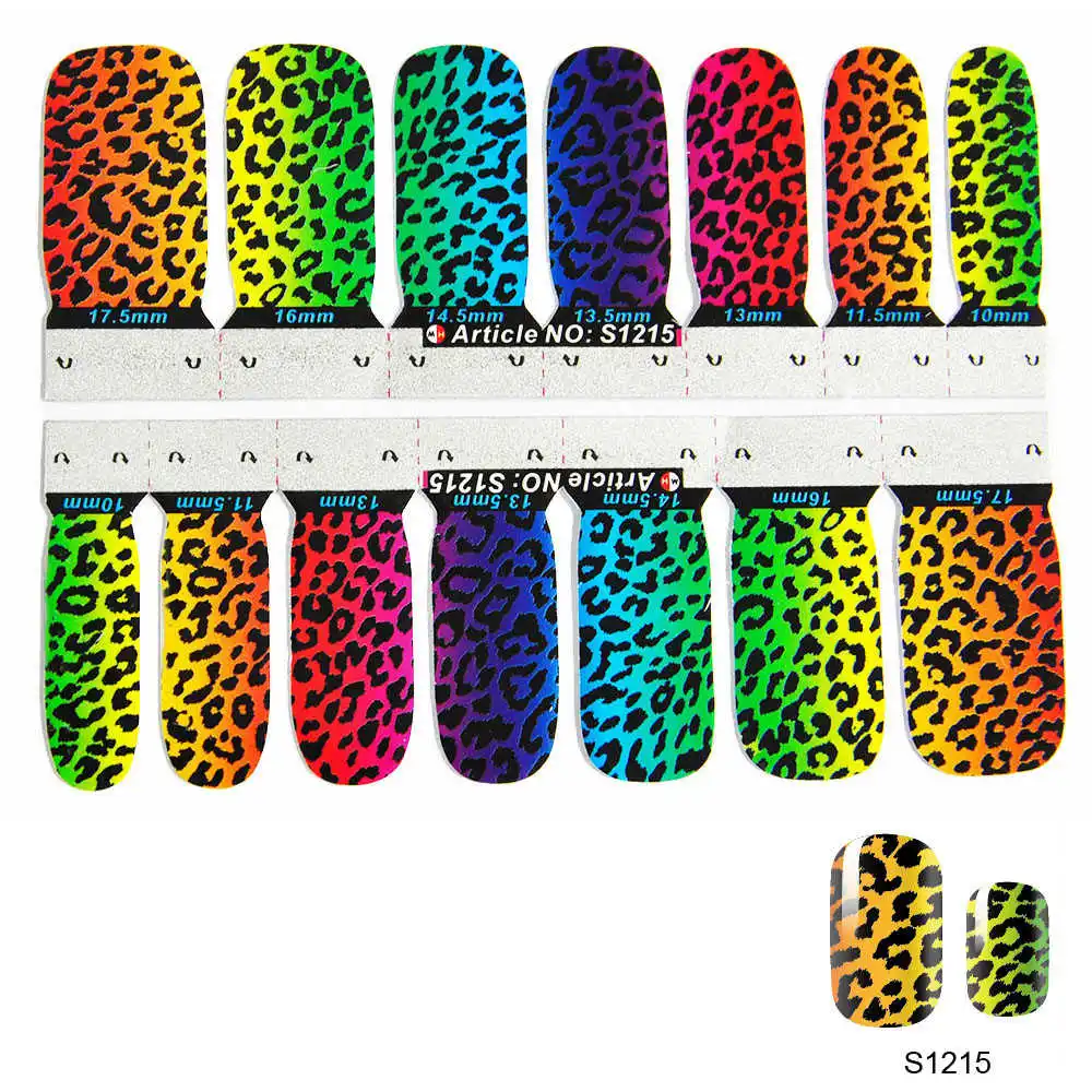 27 Дизайн S 1 Простыни Дизайн ногтей маникюр Средства ухода за мотоциклом инструмент Хэллоуин цветок Дизайн супер тонкий полное покрытие обертывания Цветной ногтей Стикеры S французский - Цвет: S1215