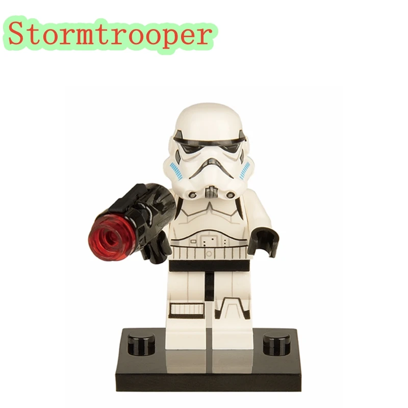 

Stormtrooper DIY Blocks Single Legoing Star Wars The Last Jedi White Clone Building Blocks Christmas Toys for Children XH209