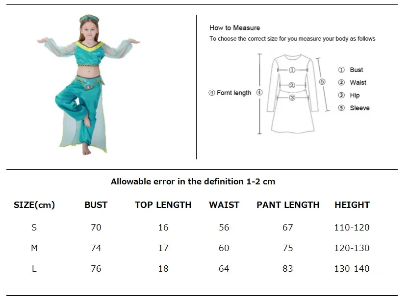 Малыш девушки Лампа Алладина платье принцессы костюм Жасмин фантазия на Хэллоуин вечерние живот ребенка Косплэй наряд книга неделя нарядное платье