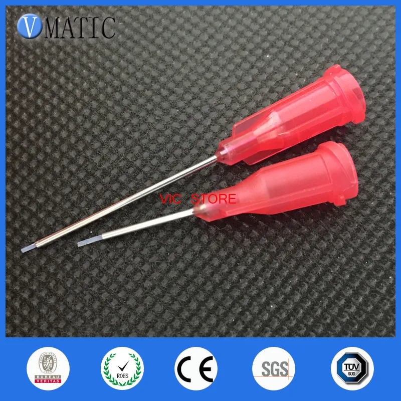 Free Shipping 100Pcs 27G 0.5'' Teflon Lined Dispenser Needle Tips