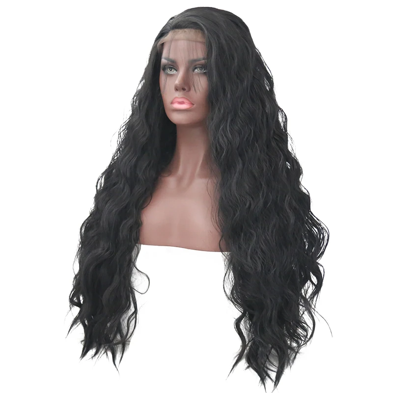 JOY & BEAUTY парик из синтетического кружева спереди 22 28 дюймов длинные черные