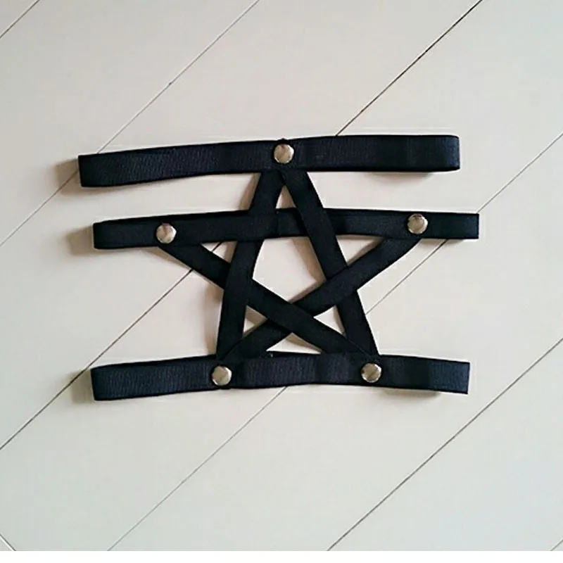 2017 new pastel goth pentagram garter belt gothic bust foot bondage sexy women suspender belt cage bondage lingerie black retail 2017 new pastel goth pentagram garter belt gothic bust foot bondage sexy women suspender belt cage bondage lingerie black retail