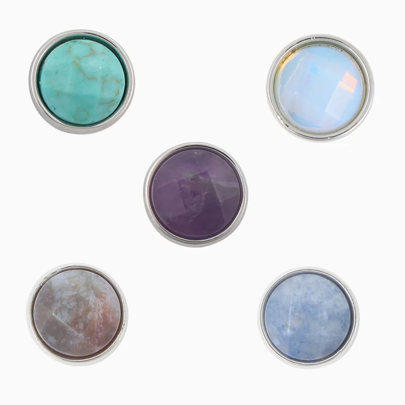

Vinnie Design Round Wishing Stone Slide Charms fit on Keeper Bracelet Mixed Colors 5pcs/lot