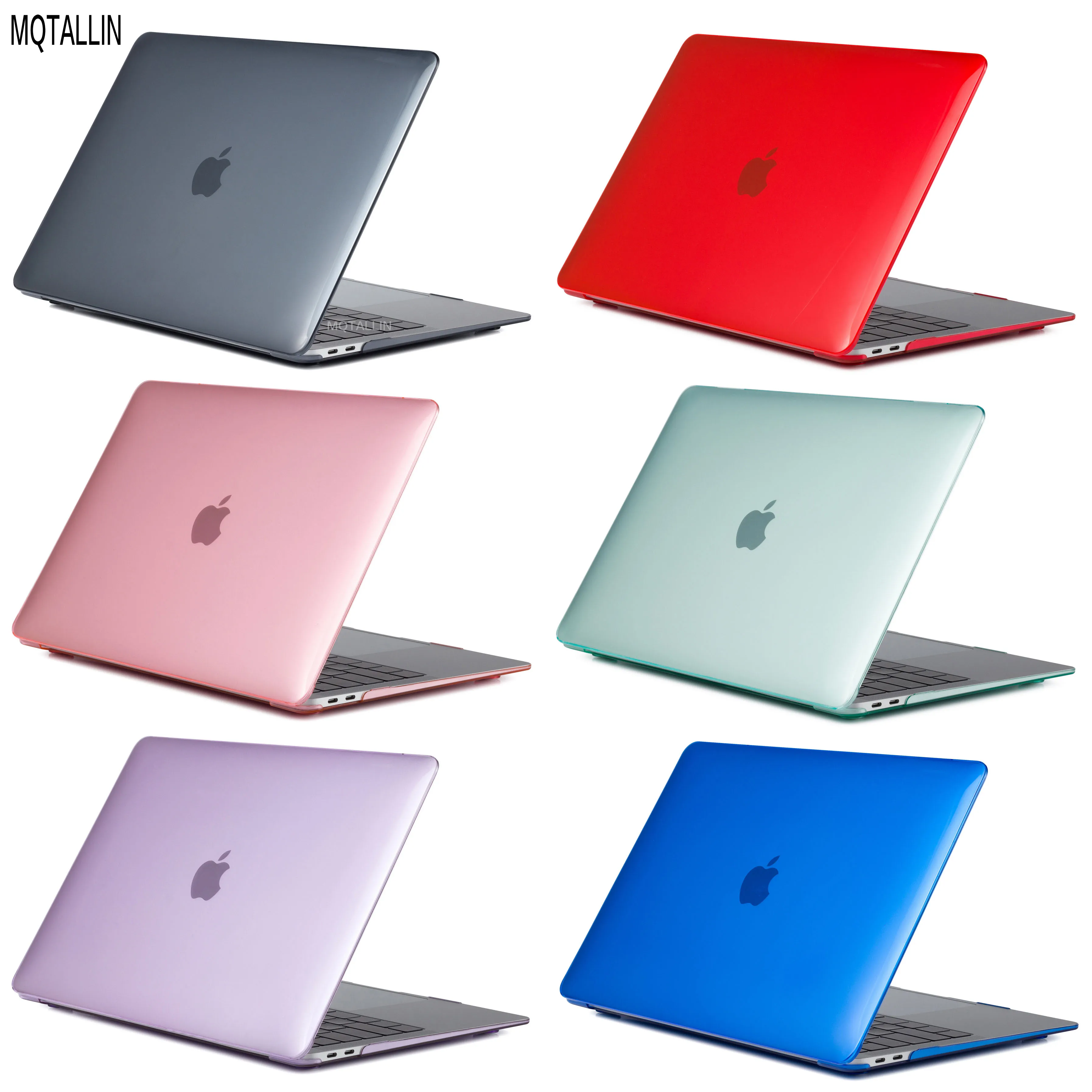 

Crystal Transparent Laptop Case For Apple MacBook Pro Retina Air 11 12 13 15,for mac new Air/ Pro A1932 A1708 A1707 Hard shell