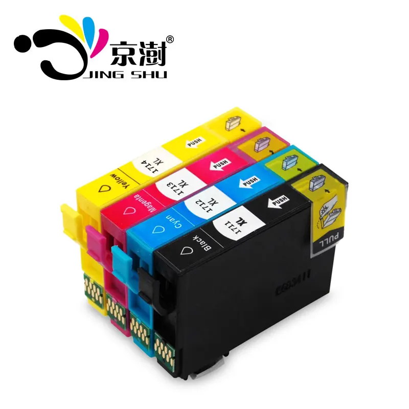 4 шт. T1711 T1712 T1713 T1714 совместимый картридж с чернилами для Epson XP 33 xp 103 203 207 303 306 403 406 313