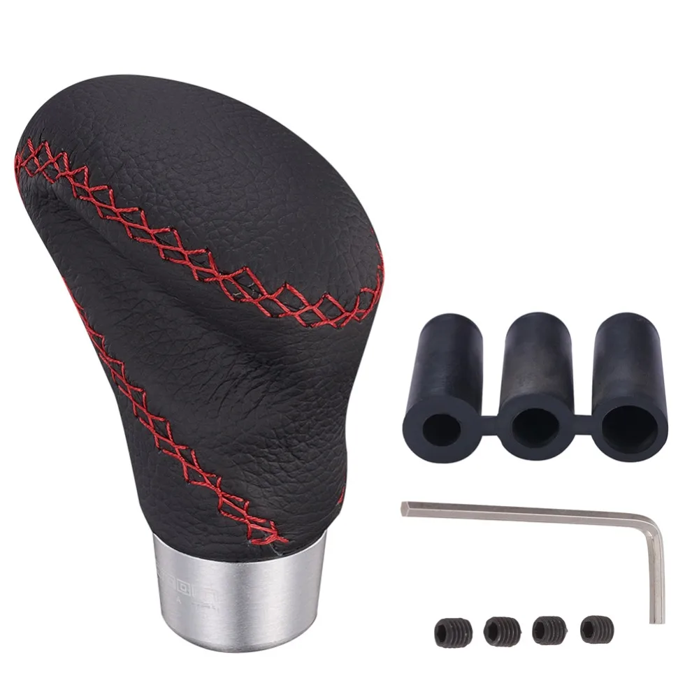 

Universal Manual and Automatic Car Gear Shifter Shift Lever Knob Cover Leather only fits for circular gear lever