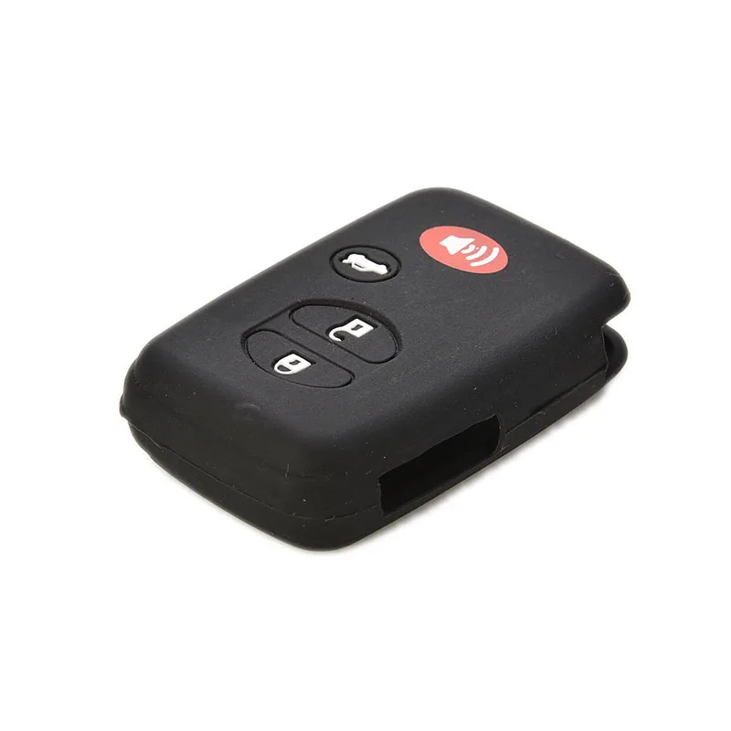 

Silicone Protective Case Cover Holder For Toyota Remote Smart Key 4 Button Black