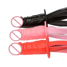 DLX Whip with dildo bdsm toys Game Adult Fetish bondage sm Spanking Paddle Fetish Flogger Sex Toy For Couples women men cosplay