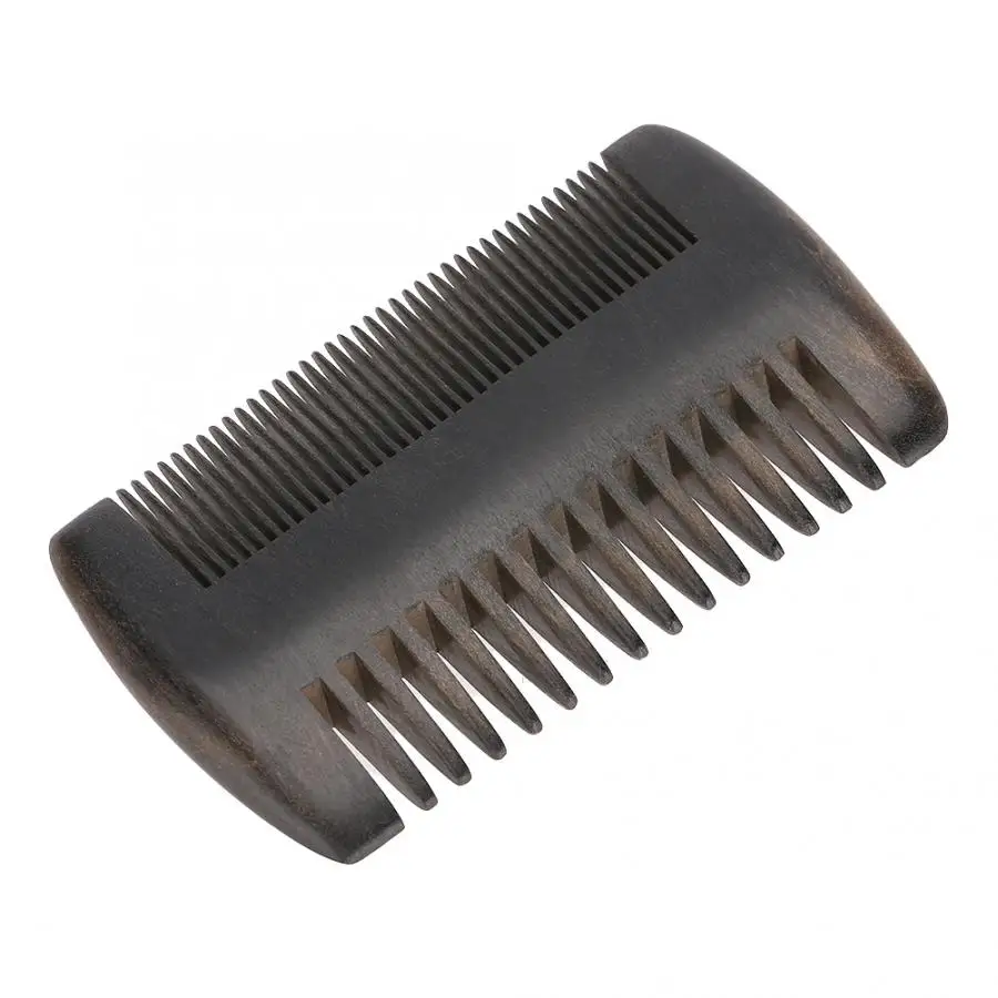 Щетка для бритья Ebony Shaper Усы с черной сумкой из искусственной кожи укладки гребня