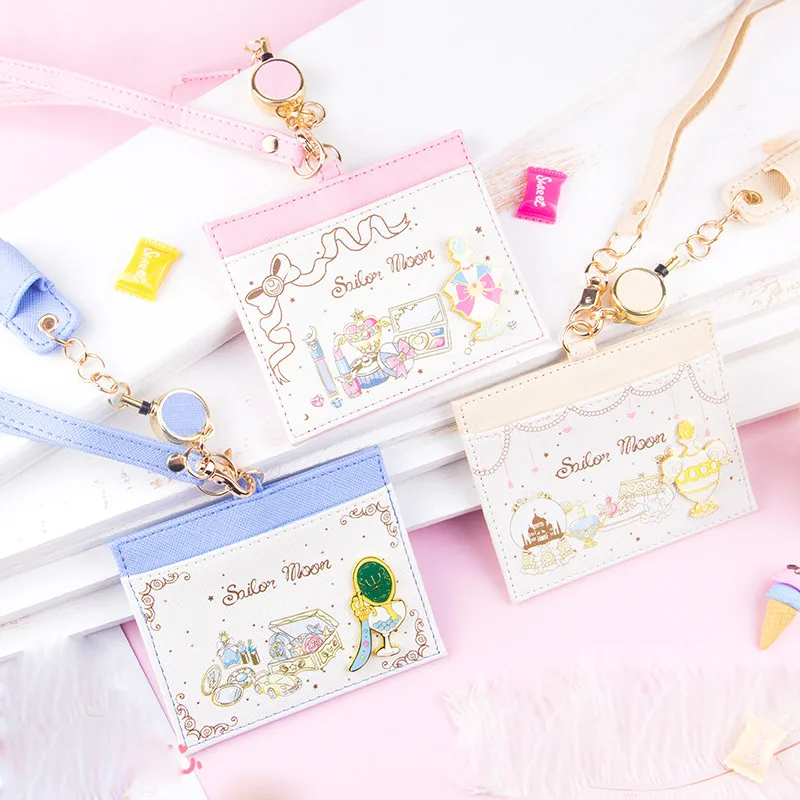 

Anime Sailor Moon Card ID Holders Credit Card Holder Cover bag Portable wallet Halloween Cosplay Access Card Holder Christmas