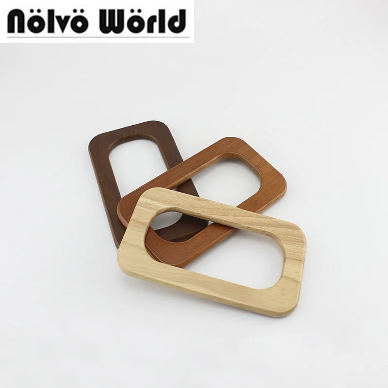 

5 pairs=10 pieces,16.5X9.5cm Solid Tree Wood Summer purse bags handbags handle,Real Wood purse rectangle handle