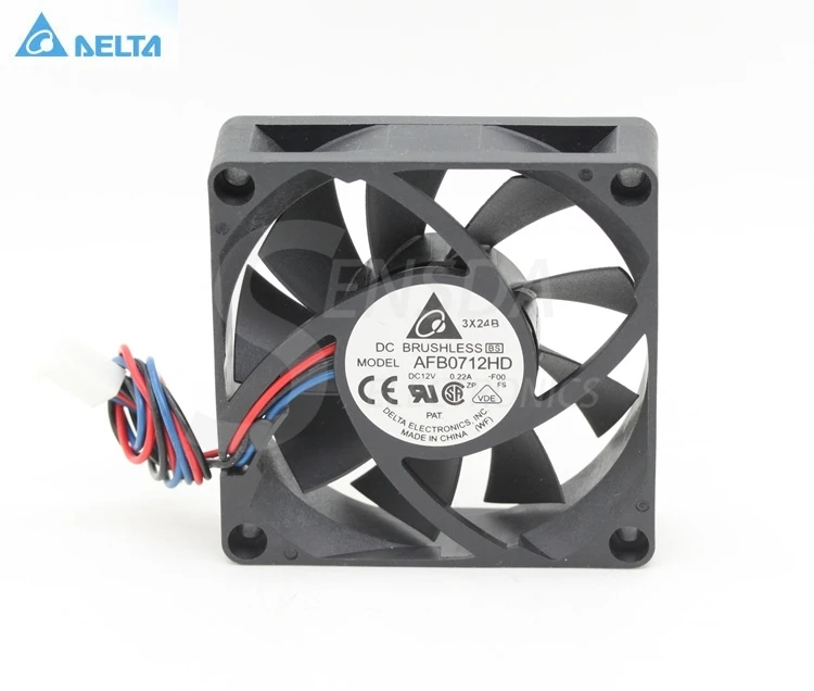 Для delta AFB0712HD F00 7 см 70 мм 7020 DC 12V 0.22A 3 контактный процессор компьютер pc корпус осевой