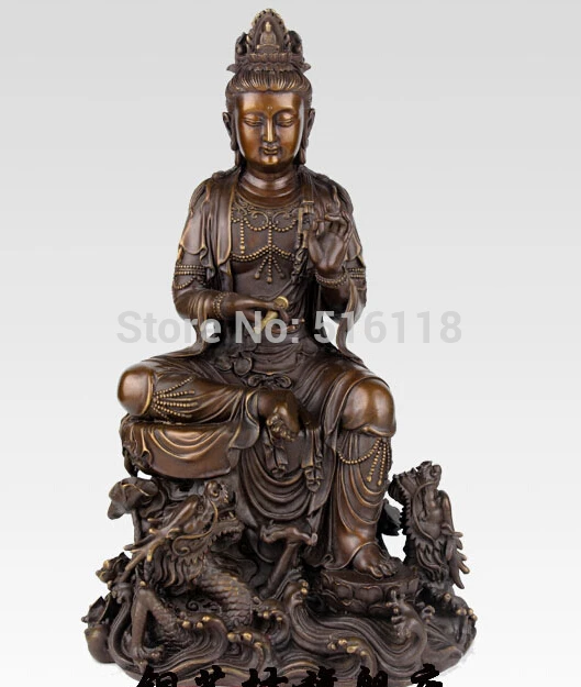 

Details about 16" China Tibet Bronze Lotus Guanyin Kwan-yin Bodhisattva Buddha Brass Statue