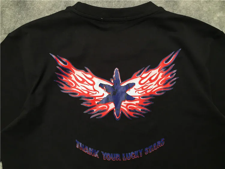 Новинка года для мужчин СПАСИБО Lucky Stars футболки футболка хип хоп скейтборд, уличная мода хлопковые футболки Топ kenye S-XXL# K62