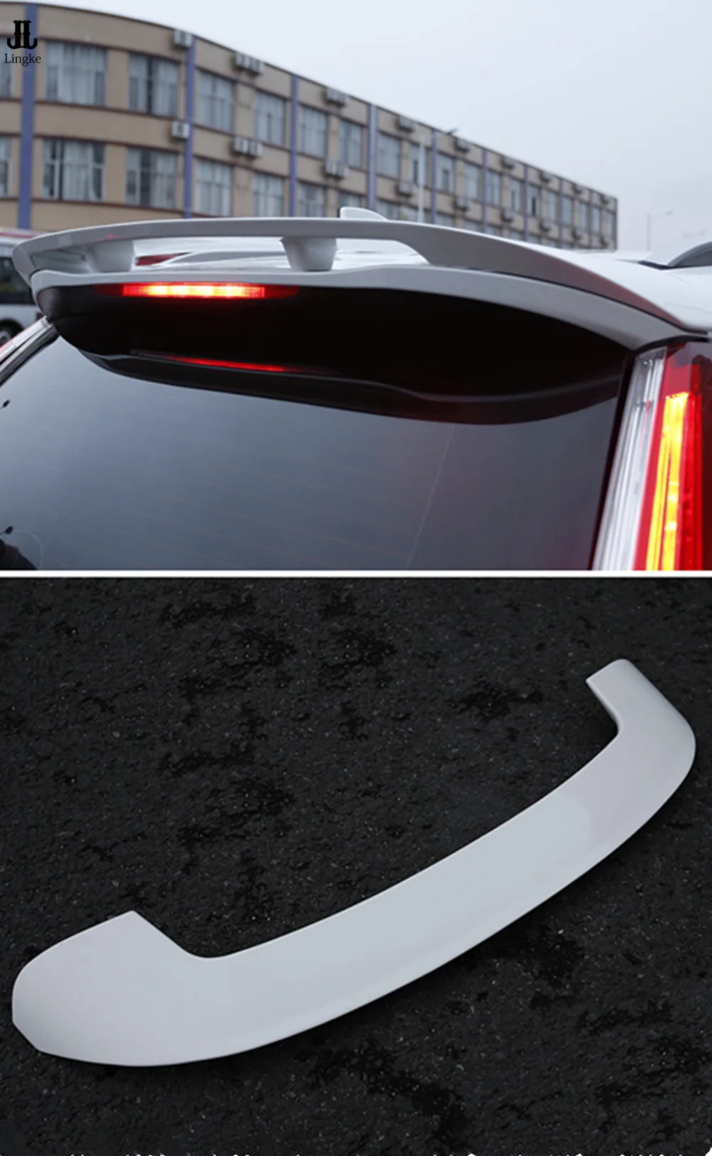

White / Black ABS Factory Style Spoiler Wing trims FIT For Honda CRV CR-V 2017 2018