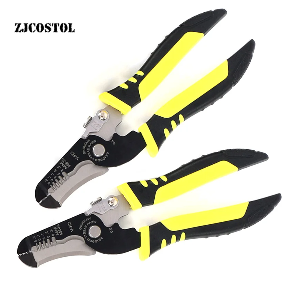 

ZJCOSTOL Multifunction Electrician Stripping Pliers Crimping Stripping Pressure Line Pliers 7 In 1 Cutter Stripping Tool