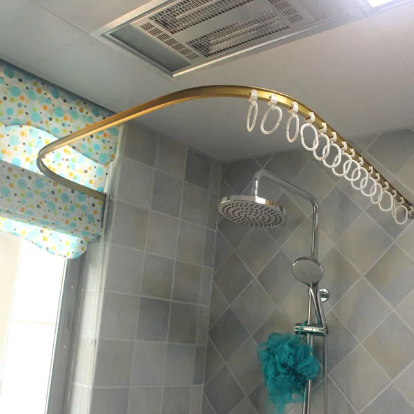 The New Curved Shower Curtain Rod Track Custom Shape The New Curved Shower Curtain Rod Track Custom Shape L Shaped U Profiled Oth In Poles From