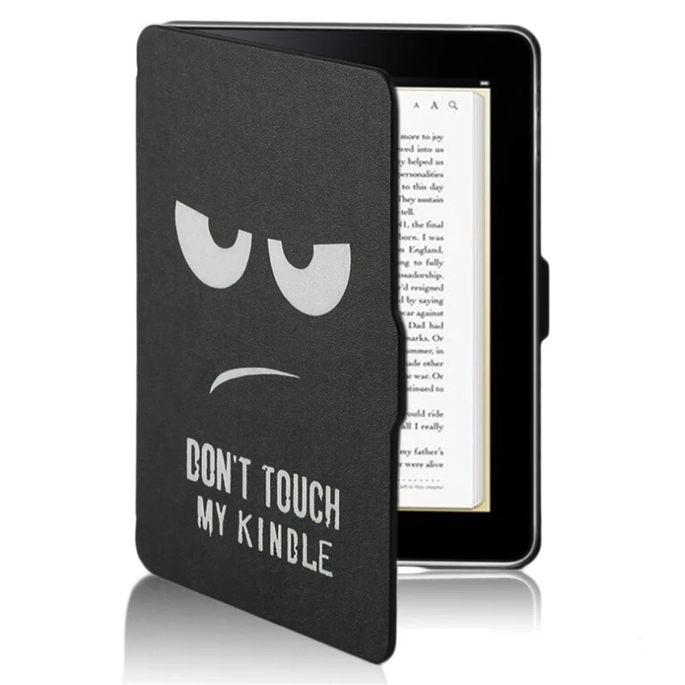 

PU Leather Case For Kindle Paperwhite Colored Drawing Pattern Ultra Thin Slim Omnibearing Protect Fashion Design Bracket