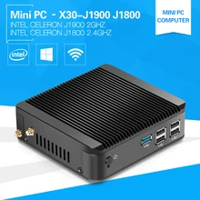 Мини компьютер Celeron Quad Core J1900 TV Box Windows7 с 8 г ОЗУ 128 г SSD USB3.0 + RJ45 3 -лет-гарантия ordenador sobremesa