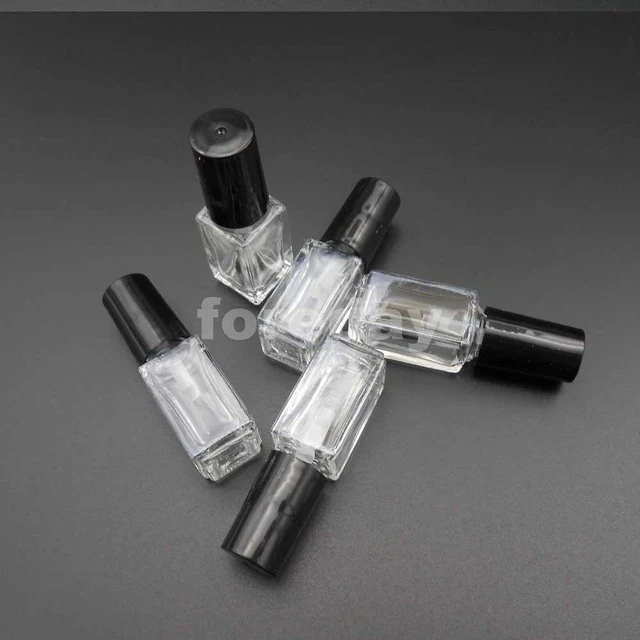 5 teile/los X 5 ml Leere Nagellack Flasche Klar Glas Mit Mischen